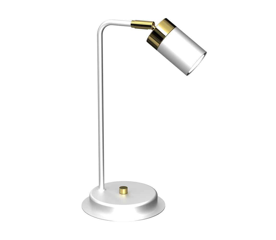 Donoci Stolná lampa JOKER 1xGU10/25W/230V biela/zlatá