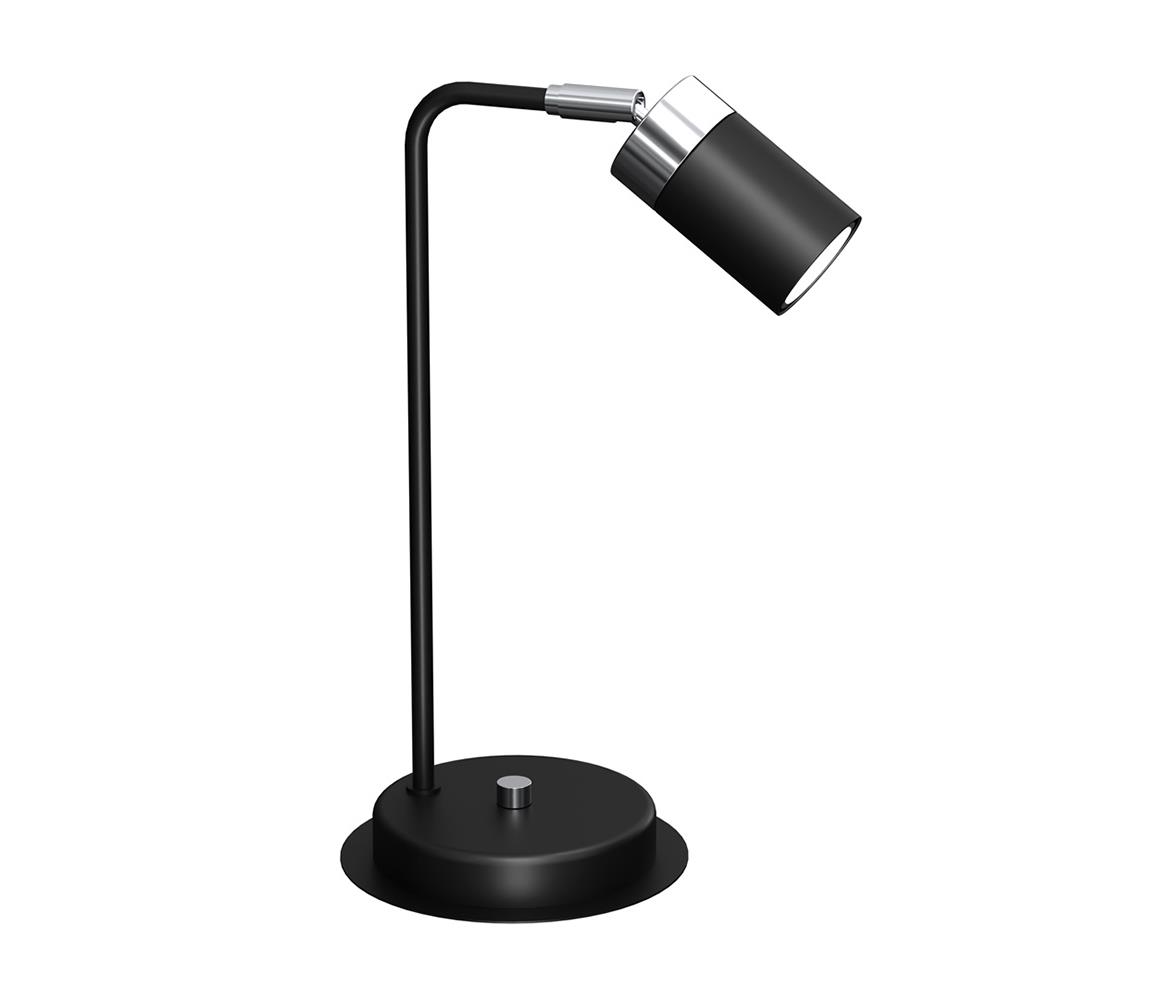 Donoci Stolná lampa JOKER 1xGU10/25W/230V čierna/lesklý chróm