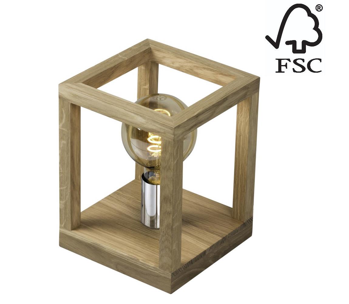 Donoci Stolná lampa KAGO 1xE27/60W/230V matný dub