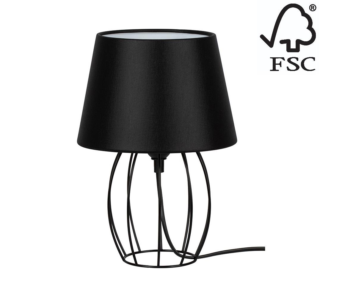 Donoci Stolná lampa MANGOO 1xE27/40W/230V čierna