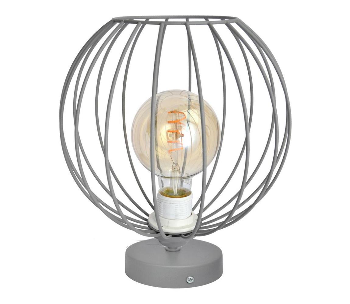 Donoci Stolná lampa MERCURE 1xE27/15W/230V šedá