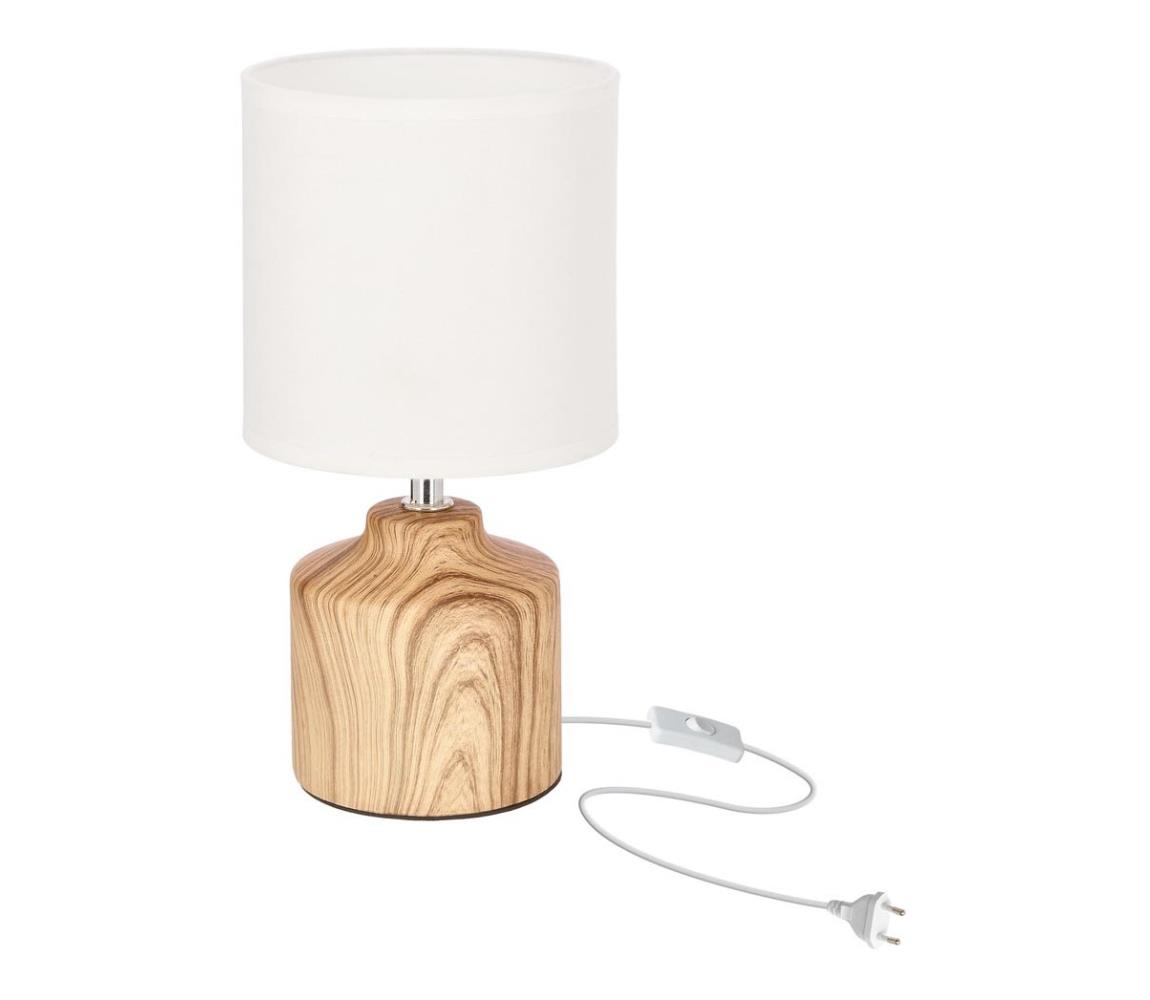 Donoci Stolná lampa MINOS 1xE14/40W/230V hnedá/biela