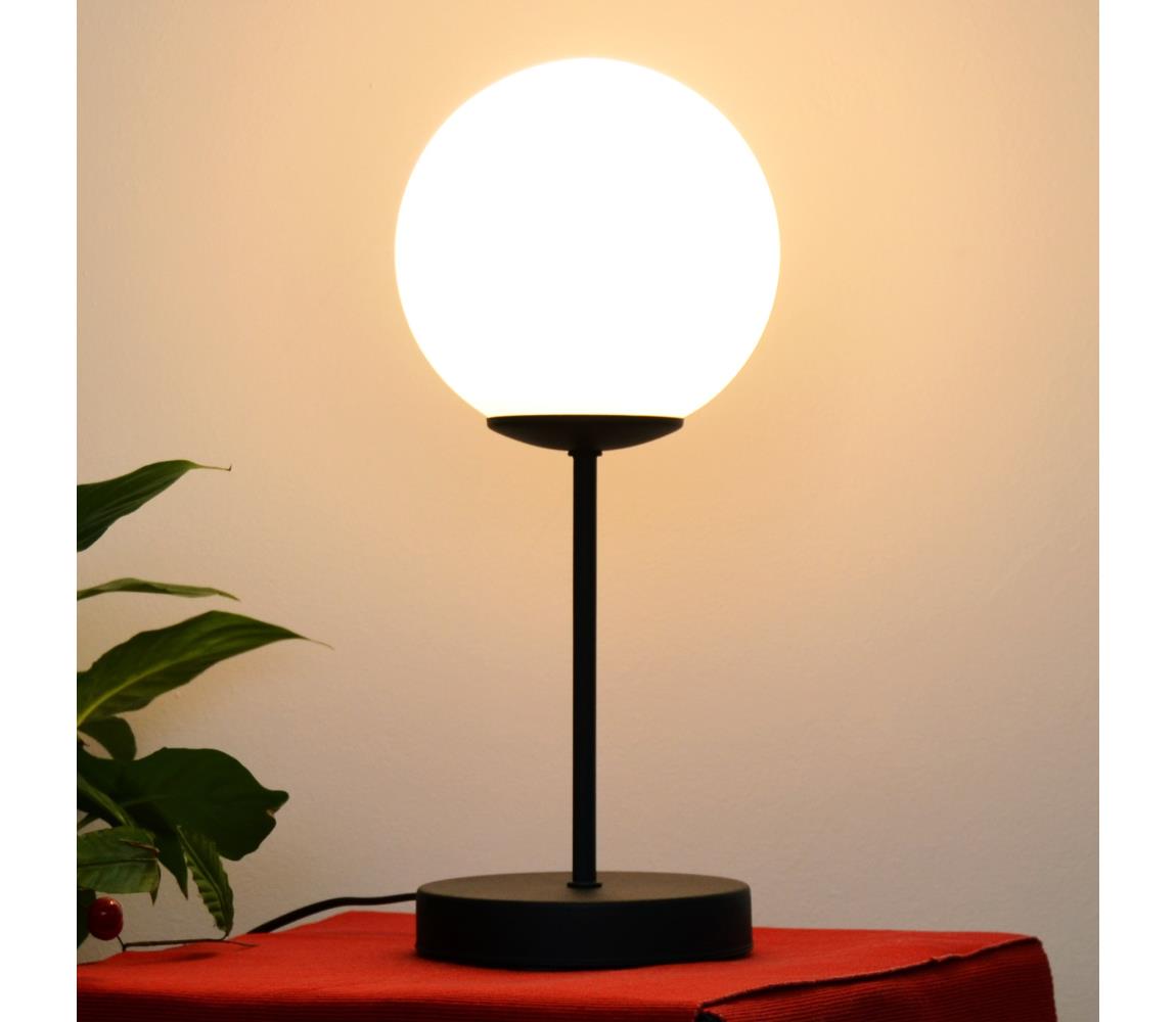 Donoci Stolná lampa MOON 1xE27/15W/230V čierna