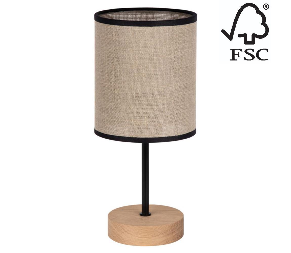 Donoci Stolná lampa NEGRO 1xE27/25W/230V dub