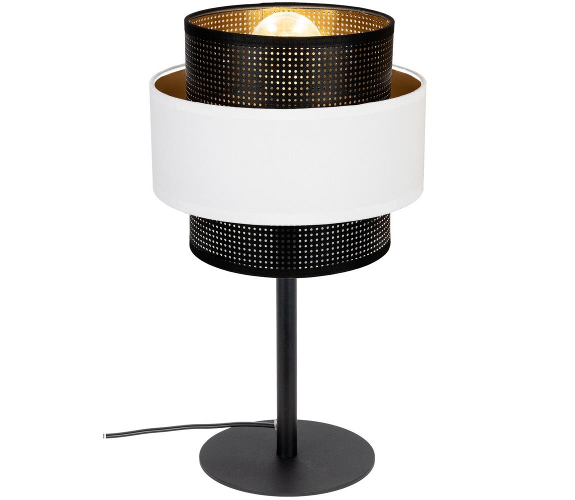 Donoci Stolná lampa NESS 1xE27/60W/230V čierna/biela