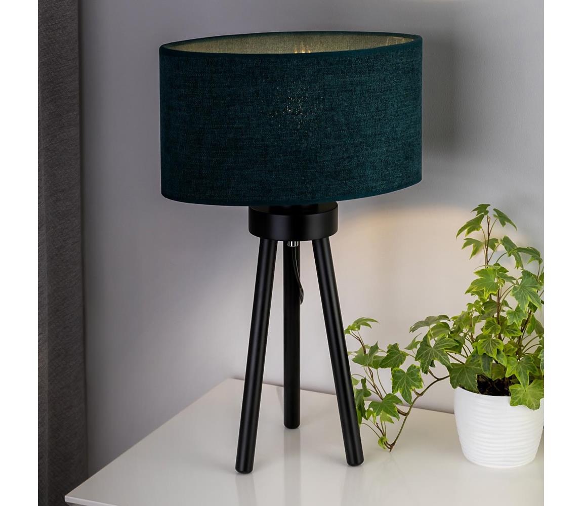 Donoci Stolná lampa OVAL 1xE27/15W/230V pr. 30 cm zelená