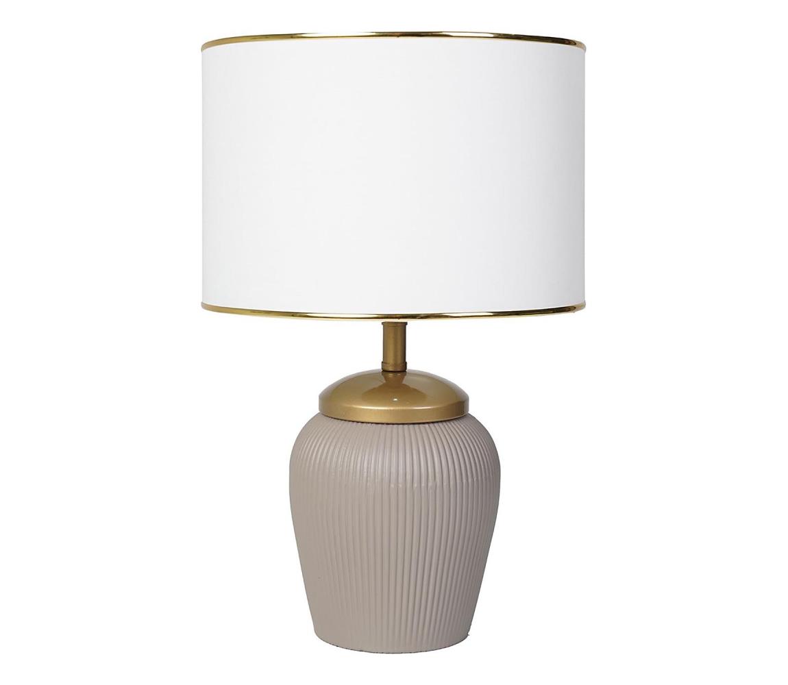 Donoci Stolná lampa RAMZES 1xE27/40W/230V biela/béžová