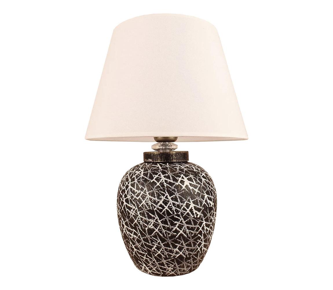 Donoci Stolná lampa RAMZES 1xE27/40W/230V biela/čierna