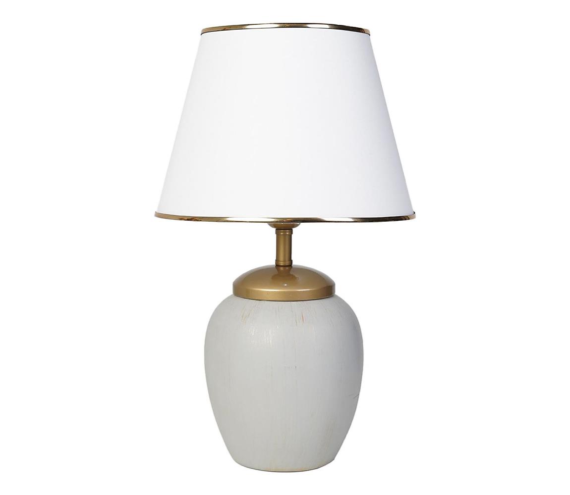 Donoci Stolná lampa RAMZES 1xE27/40W/230V biela/šedá 687HMY2162