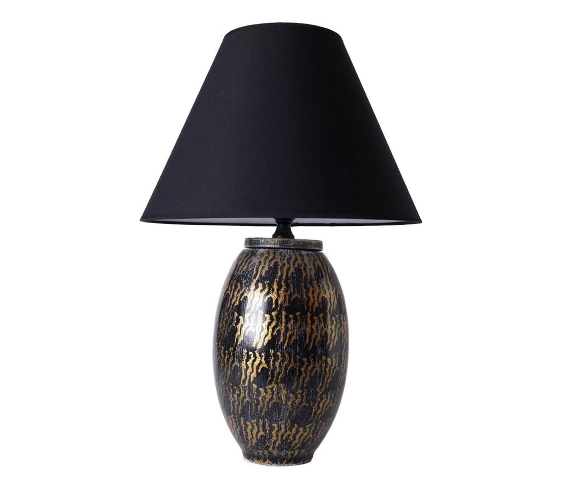 Donoci Stolná lampa RAMZES 1xE27/40W/230V čierna 687HMY2280