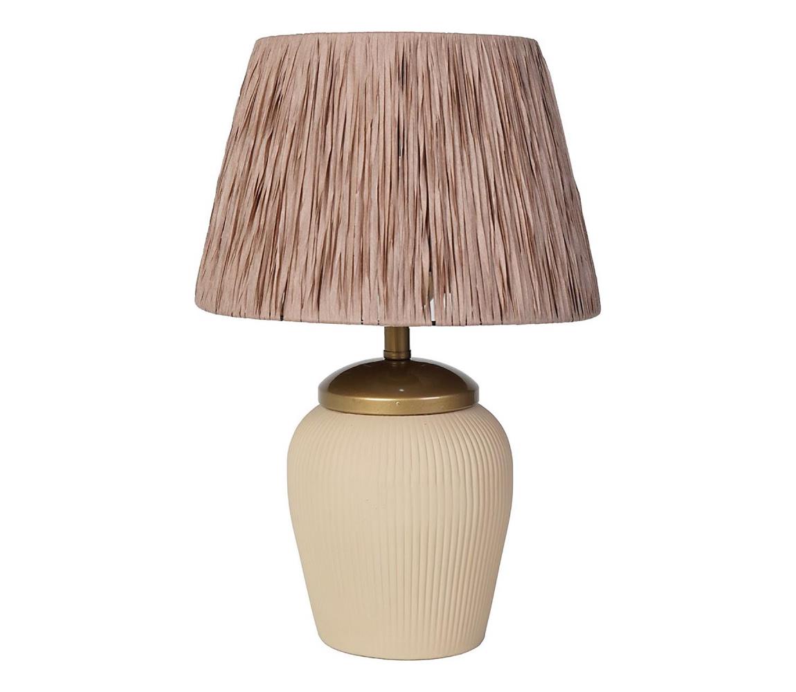 Donoci Stolná lampa RAMZES 1xE27/40W/230V krémová/hnedá