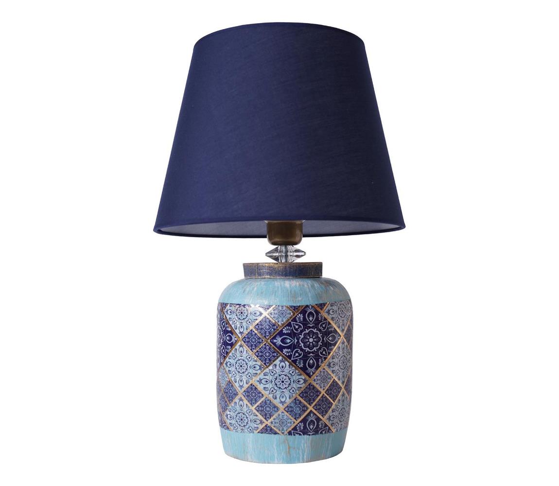 Donoci Stolná lampa RAMZES 1xE27/40W/230V modrá