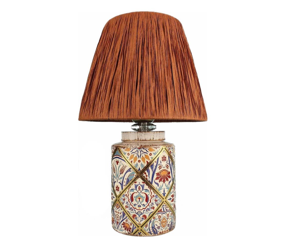 Donoci Stolná lampa RAMZES 1xE27/40W/230V rafia