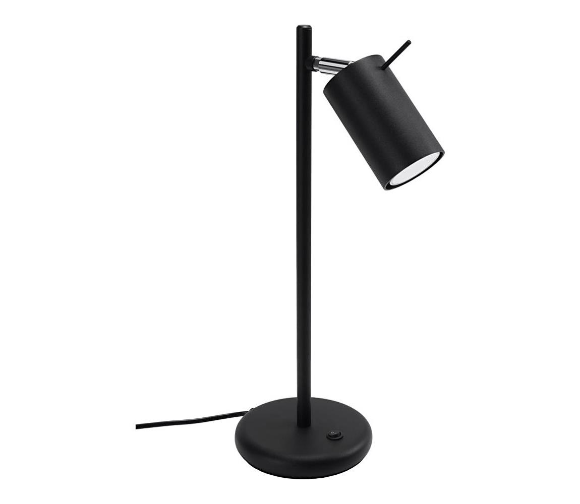 Donoci Stolná lampa RING 1xGU10/10W/230V čierna