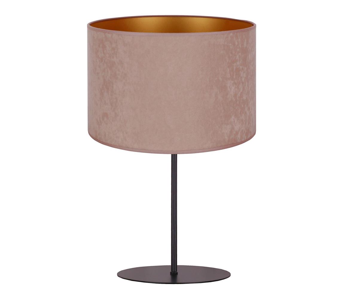 Donoci Stolná lampa ROLLER 1xE14/15W/230V pr. 20 cm béžová/zlatá