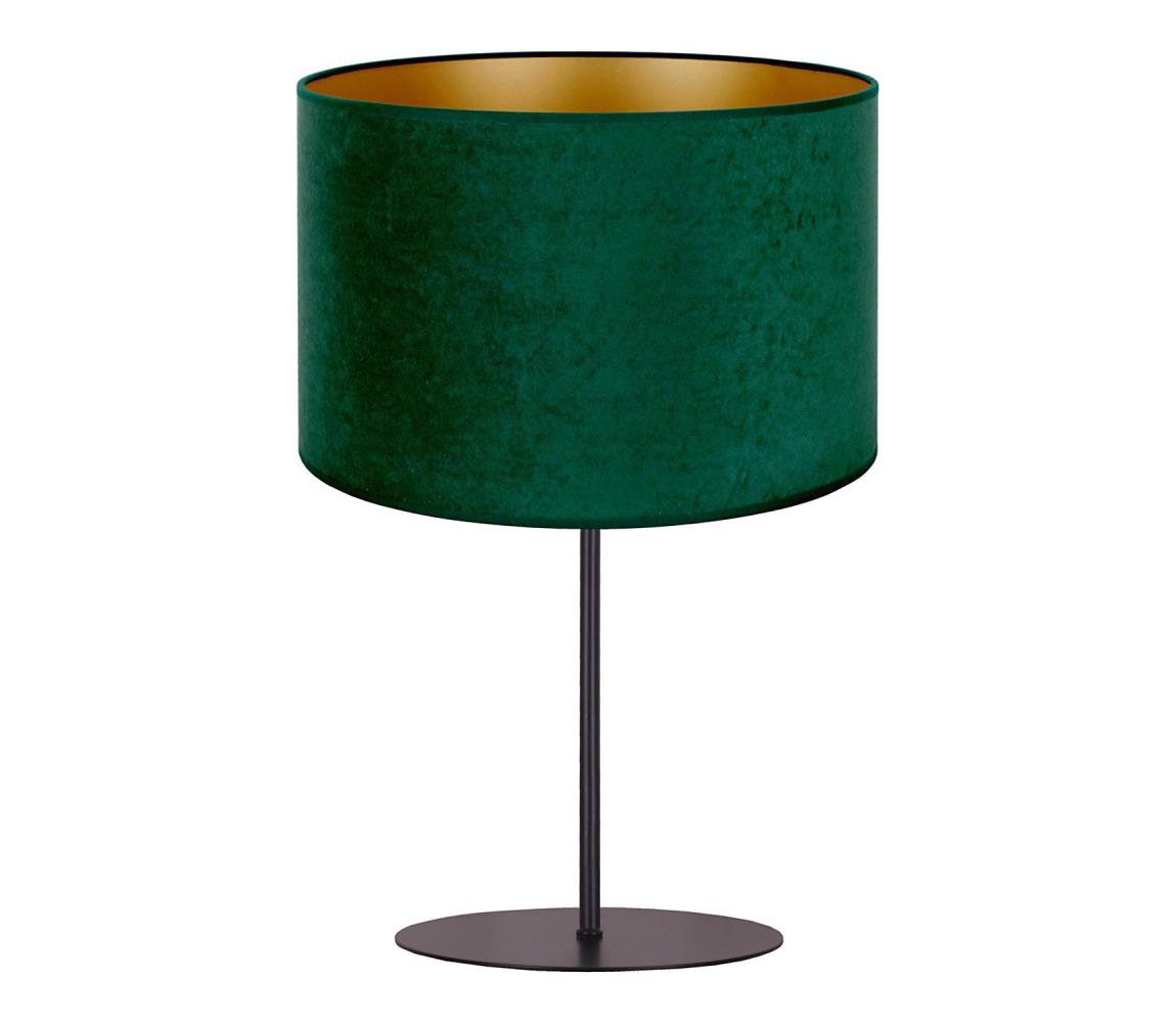 Donoci Stolná lampa ROLLER 1xE14/15W/230V tmavo pr. 20 cm zelená/zlatá