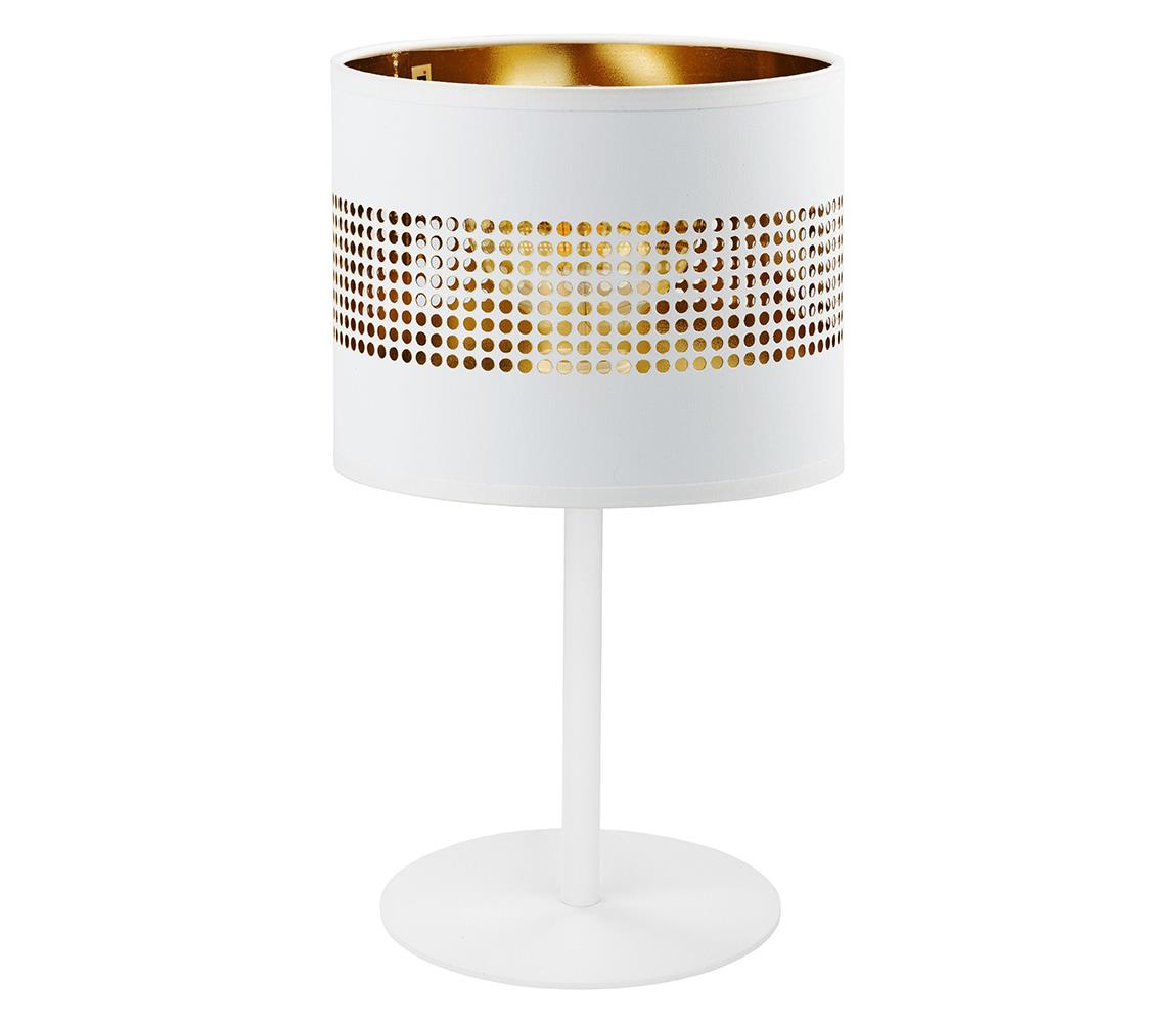 Donoci Stolná lampa TAGO 1xE27/15W/230V biela/zlatá