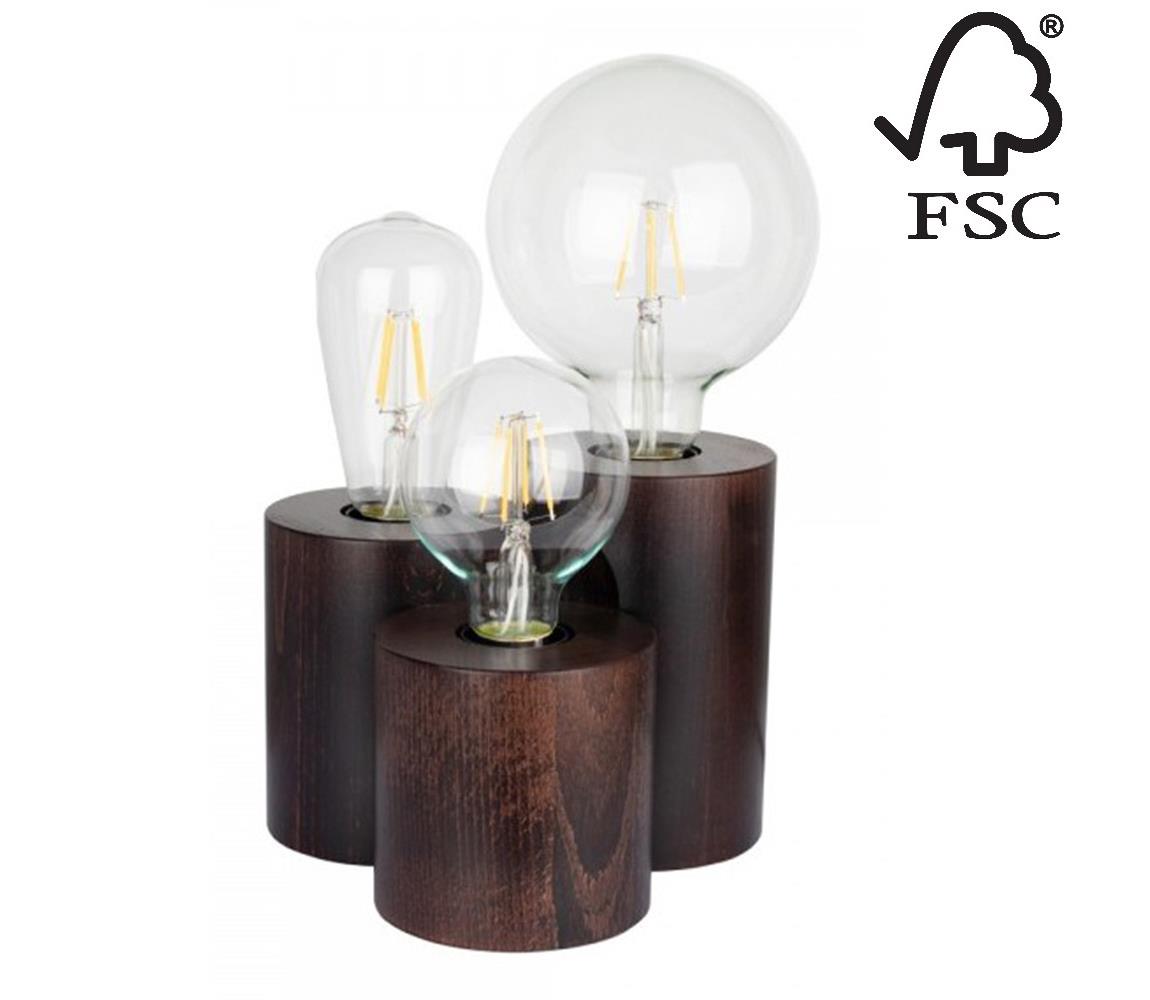 Donoci Stolná lampa VINCENT 3xE27/15W/230V buk