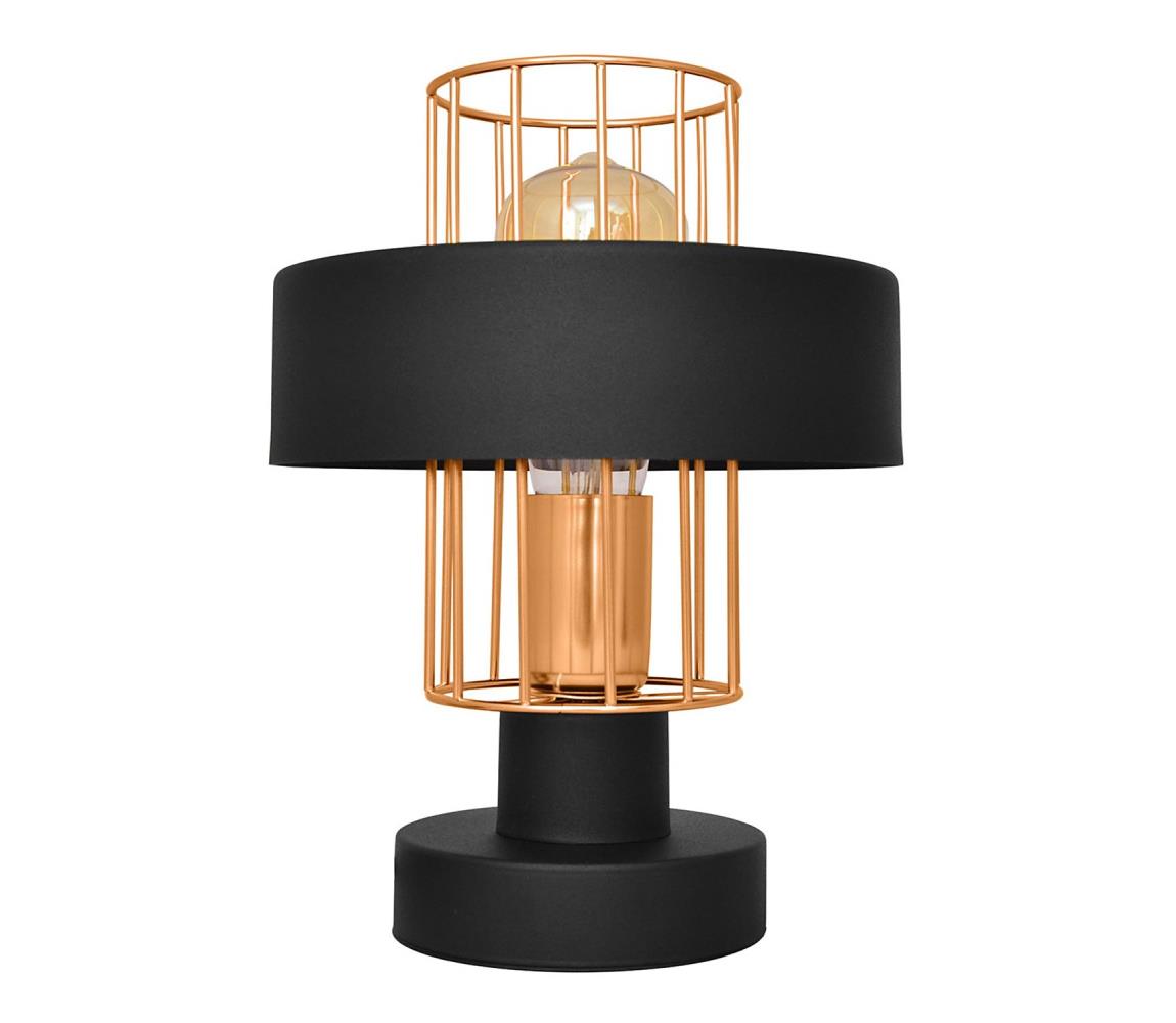 Donoci Stolná lampa VOLTA 1xE27/15W/230V čierna/zlatá
