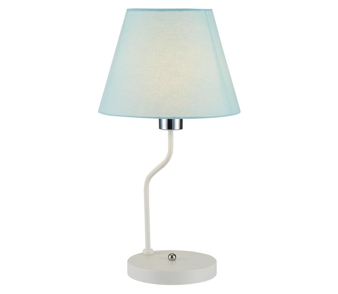 Donoci Stolná lampa YORK 1xE14/60W/230V biela/modrá