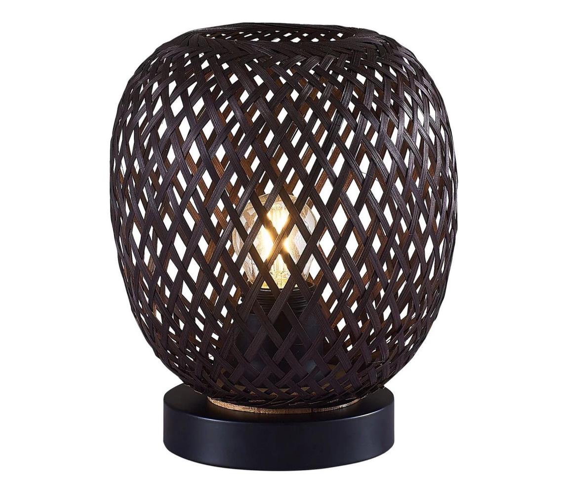 Donoci Stolná lampa ZANZIBAR 1xE27/20W/230V pr. 18 cm bambus 329226