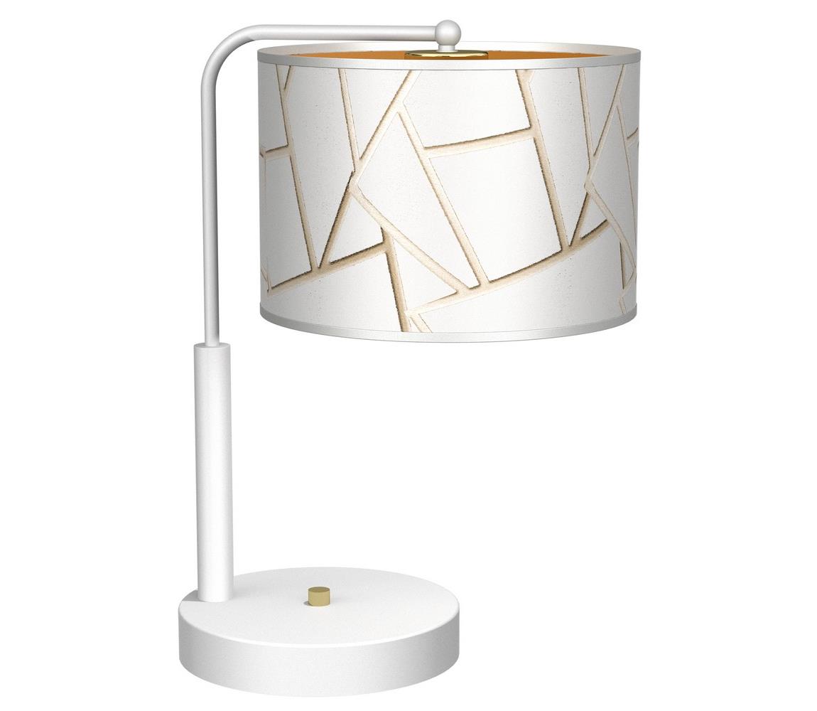 Donoci Stolná lampa ZIGGY 1xE27/60W/230V biela/zlatá