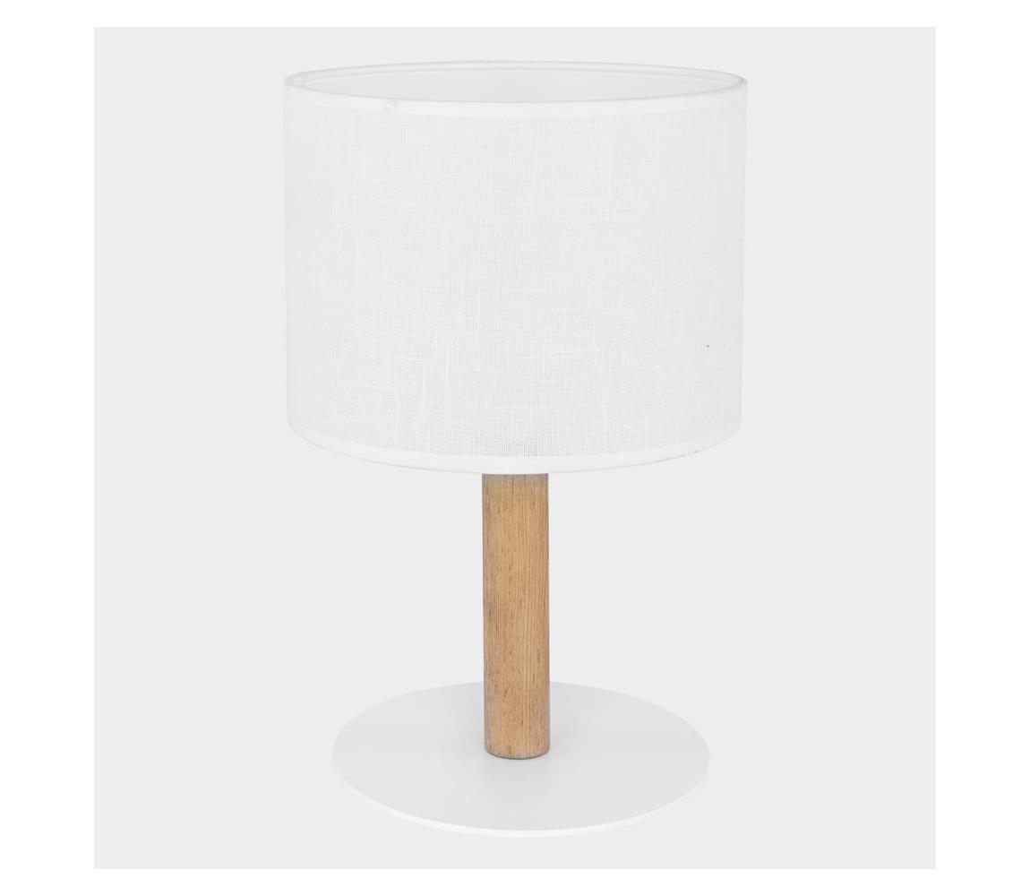 Donoci Stolná lampička DEVA 1xE27/60W/230V biela/drevo
