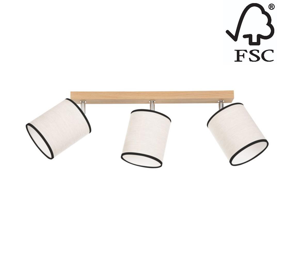 Donoci Stropné bodové svietidlo BOHO 3xE27/25W/230V dub