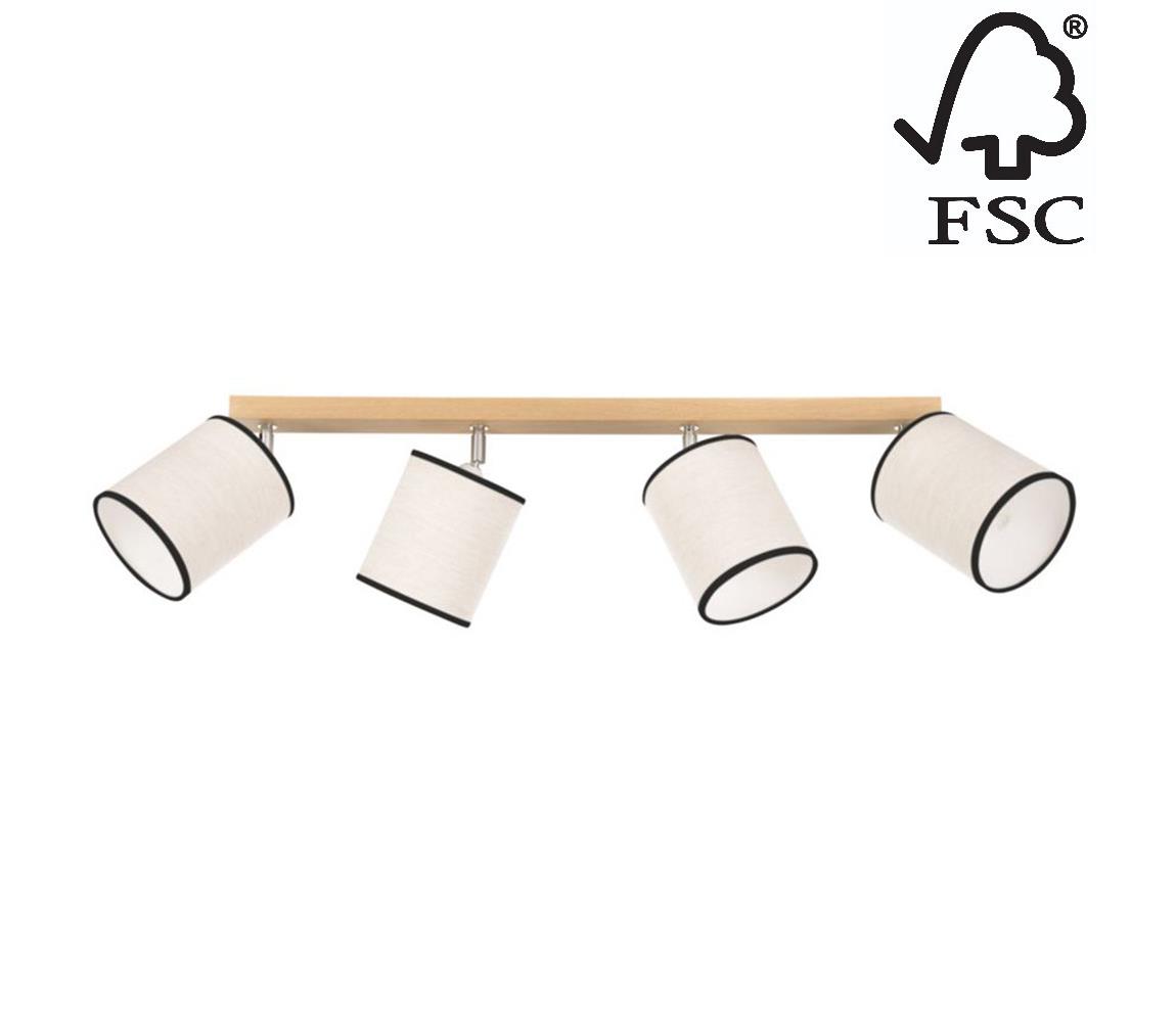 Donoci Stropné bodové svietidlo BOHO 4xE27/25W/230V dub
