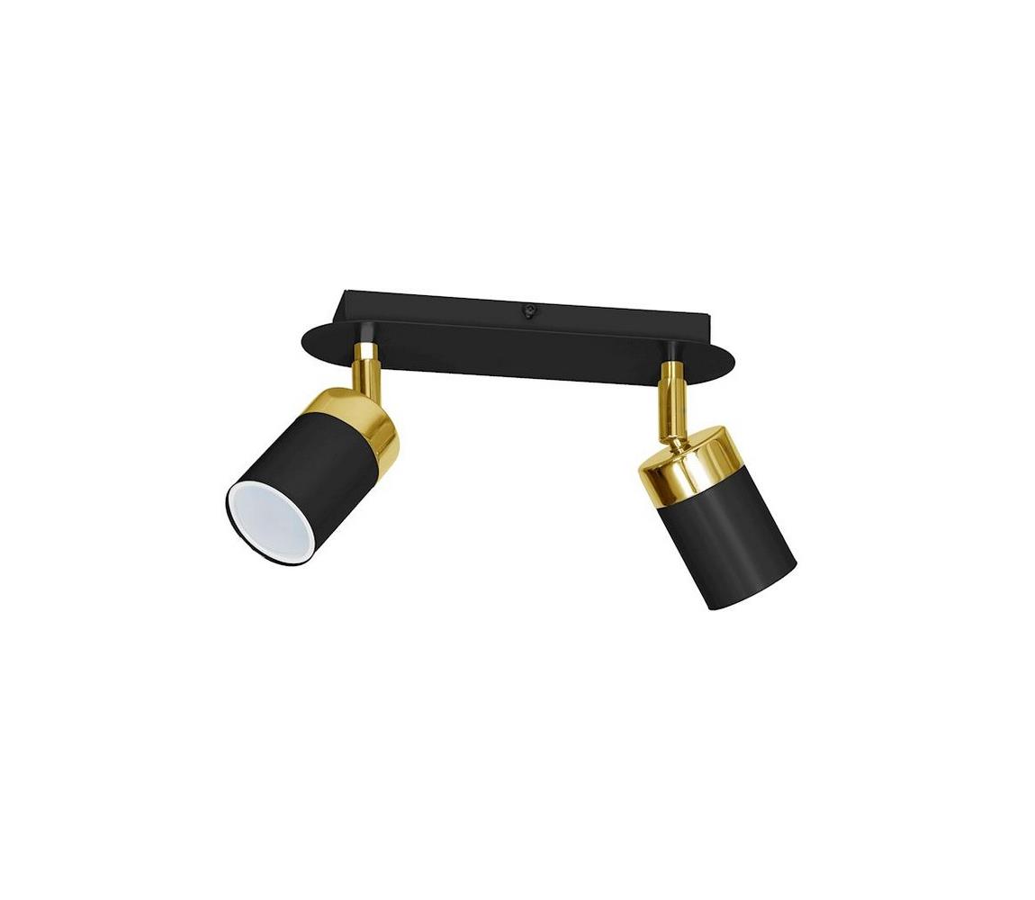 Donoci Stropné bodové svietidlo JOKER 2xGU10/25W/230V čierna
