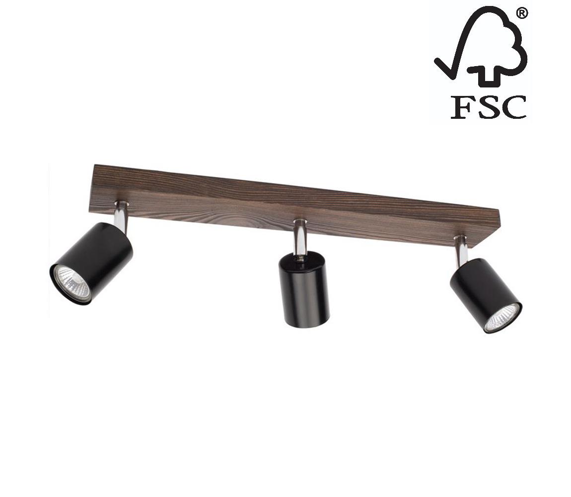 Donoci Stropné bodové svietidlo MANARA  3xGU10/5W/230V borovica