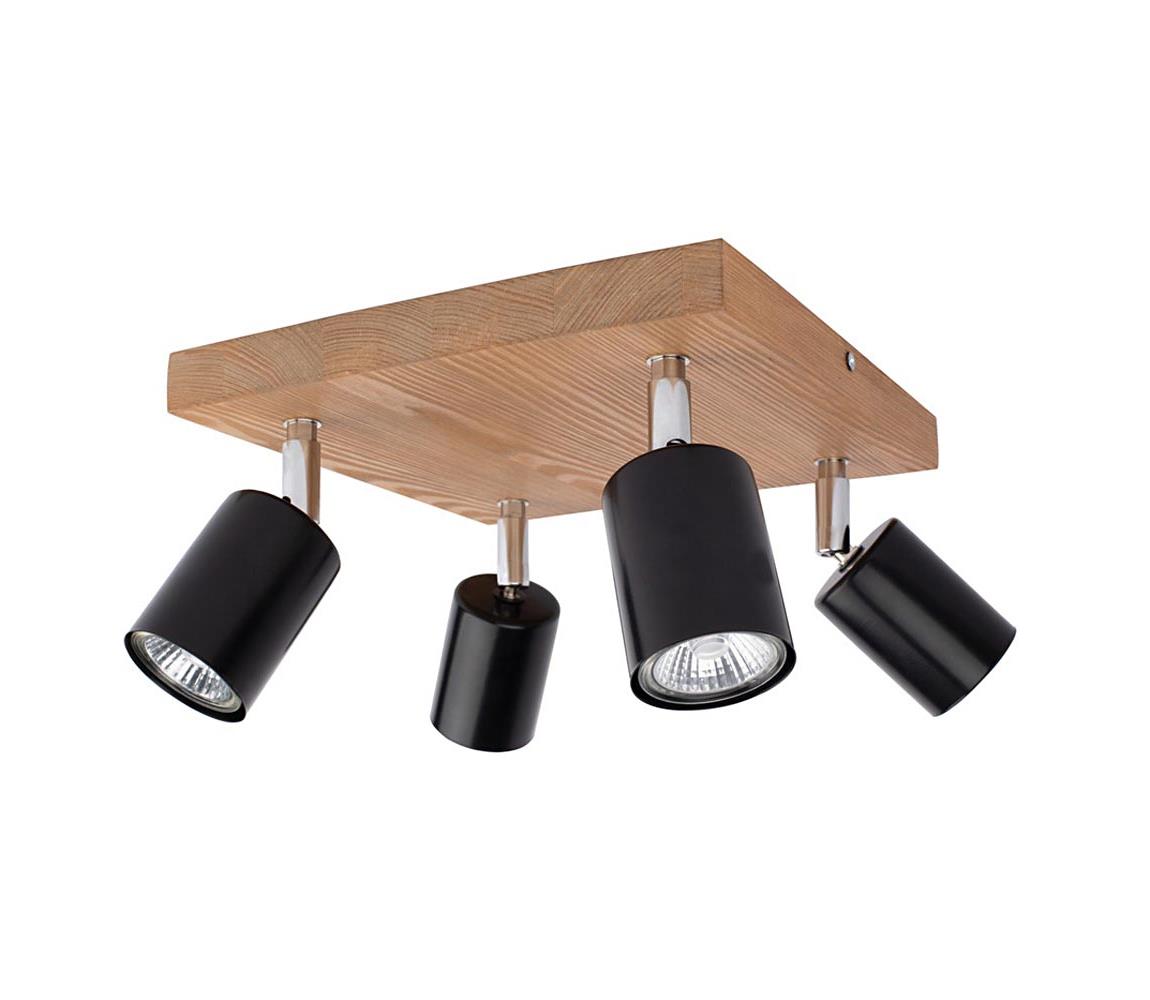 Donoci Stropné bodové svietidlo MANARA 4xGU10/5W/230V borovica DO2910451