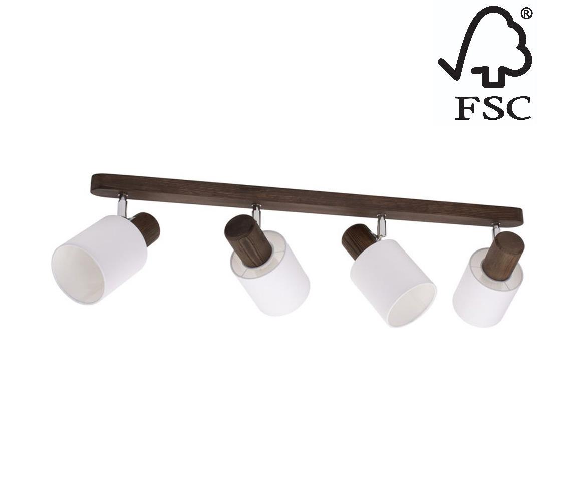 Donoci Stropné bodové svietidlo TRENDY 4xE27/15W/230V borovica