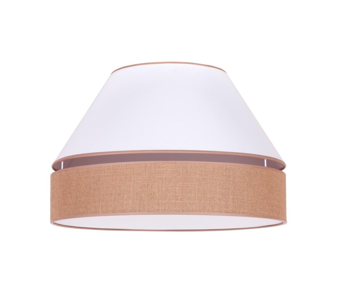 Donoci Stropné svietidlo AVIGNON 1xE27/15W/230V pr. 50 cm biela/hnedá