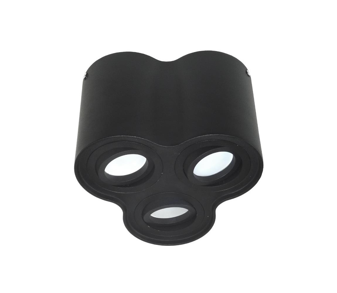 Donoci Stropné svietidlo BAROCO 3xGU10/30W/230V čierna