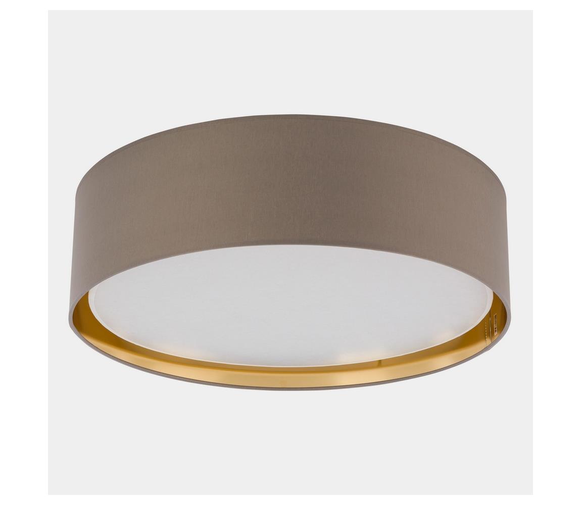 Donoci Stropné svietidlo BILBAO 4xE27/15W/230V pr. 60 cm hnedá/zlatá