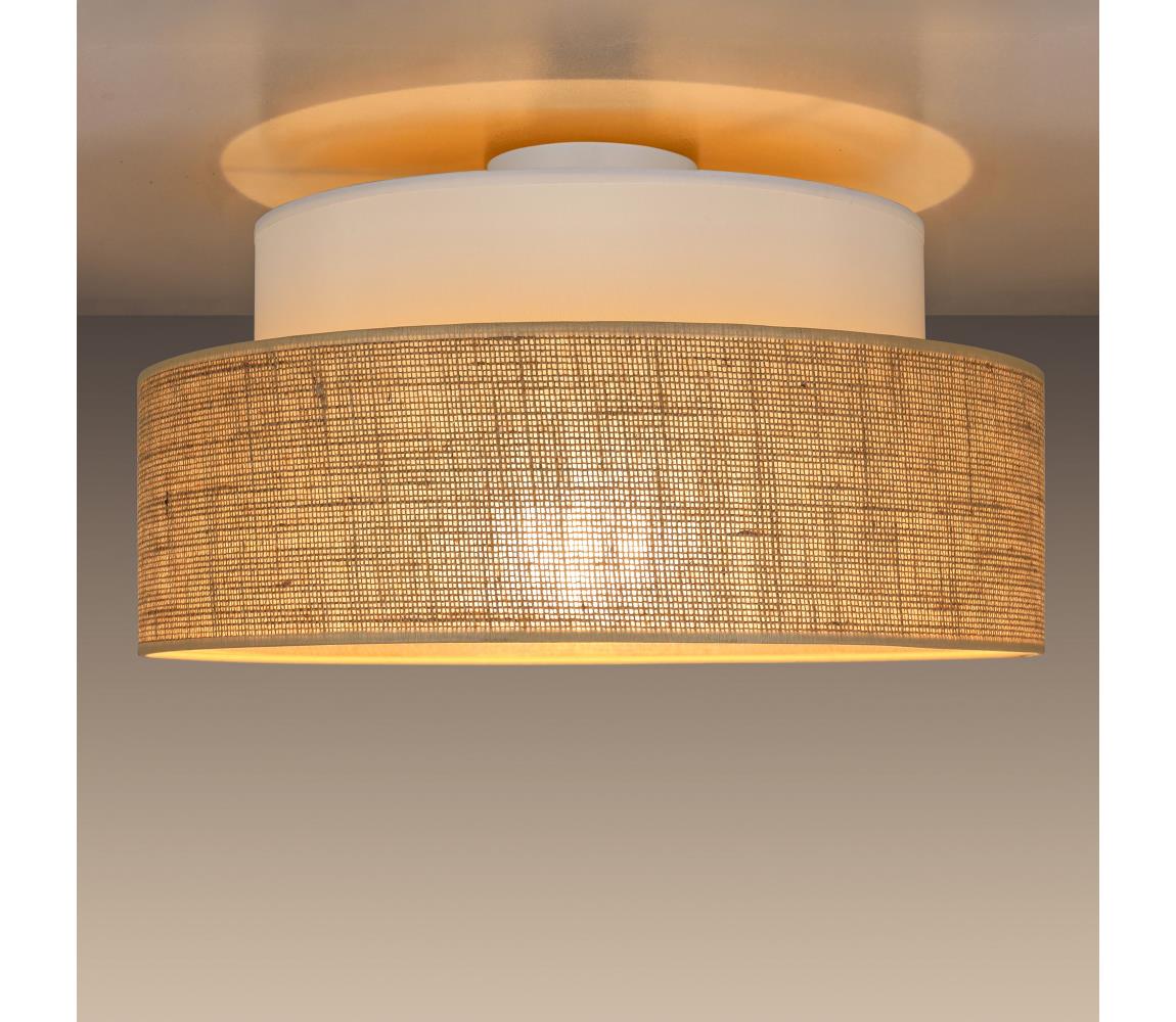 Donoci Stropné svietidlo BOHO 1xE27/60W/230V pr. 40 cm biela/béžová