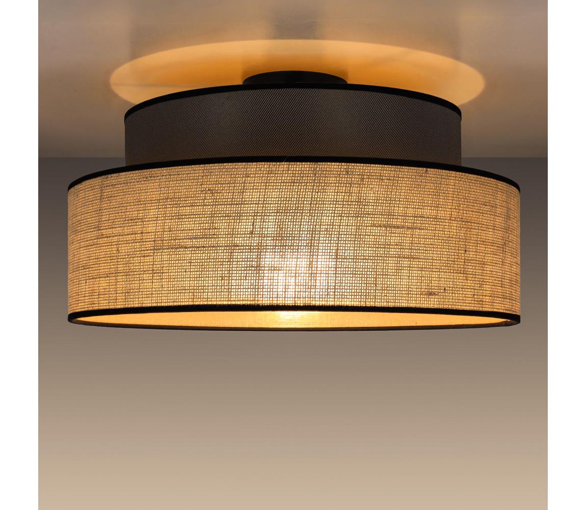 Donoci Stropné svietidlo BOHO 1xE27/60W/230V pr. 40 cm hnedá/béžová