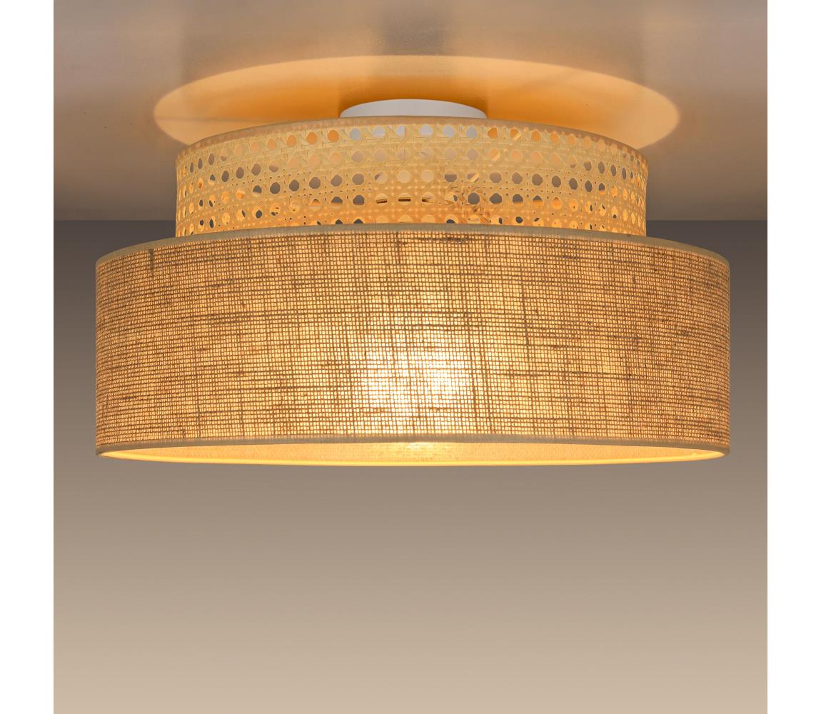 Donoci Stropné svietidlo BOHO 1xE27/60W/230V pr. 40 cm ratan