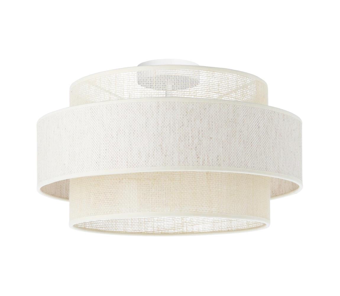 Donoci Stropné svietidlo BOHO 1×E27/60W/230V, priemer 40 cm, krémové/juta H0168