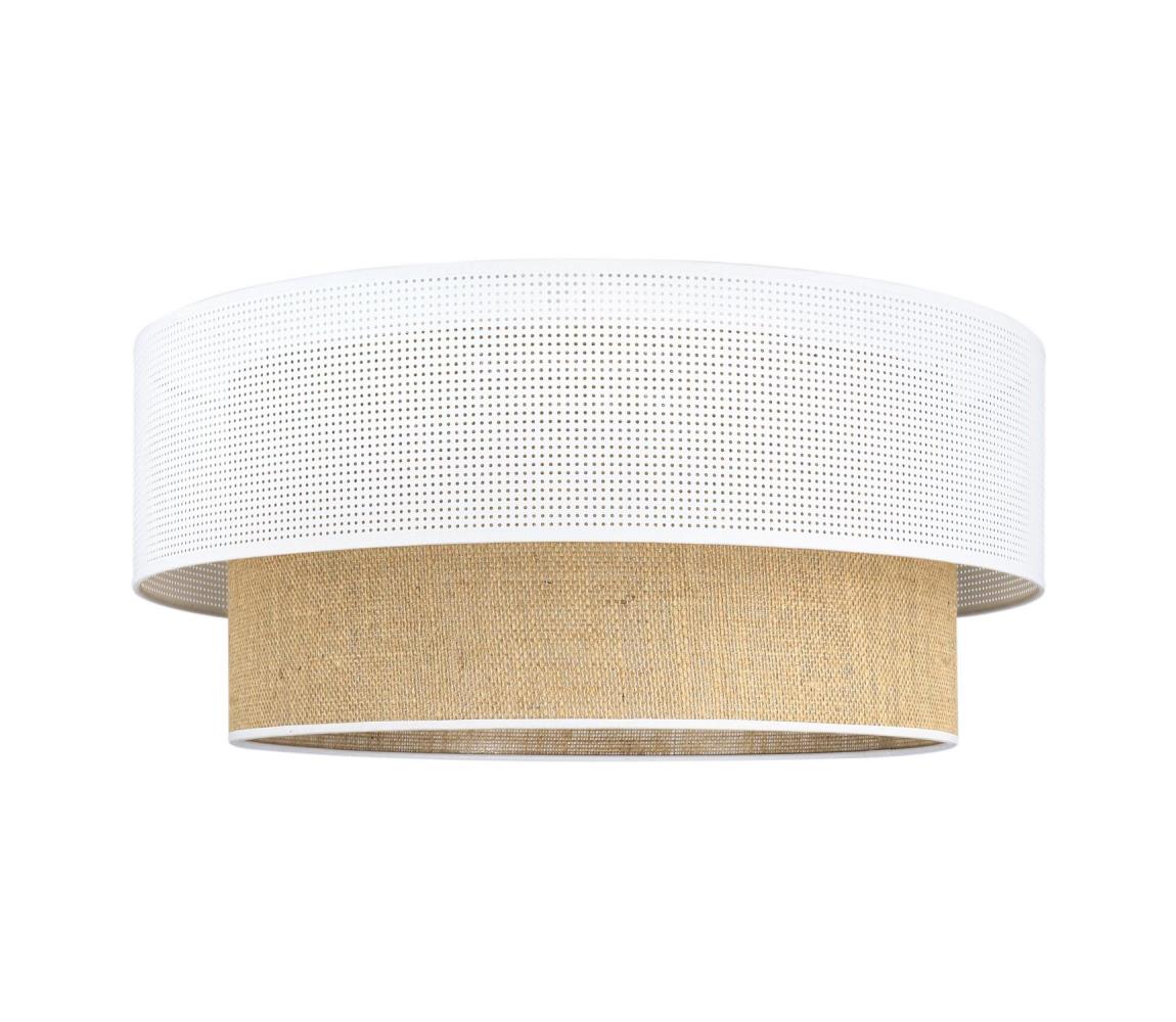 Donoci Stropné svietidlo BORHO 1xE27/60W/230V pr. 50 cm biela/juta 0377