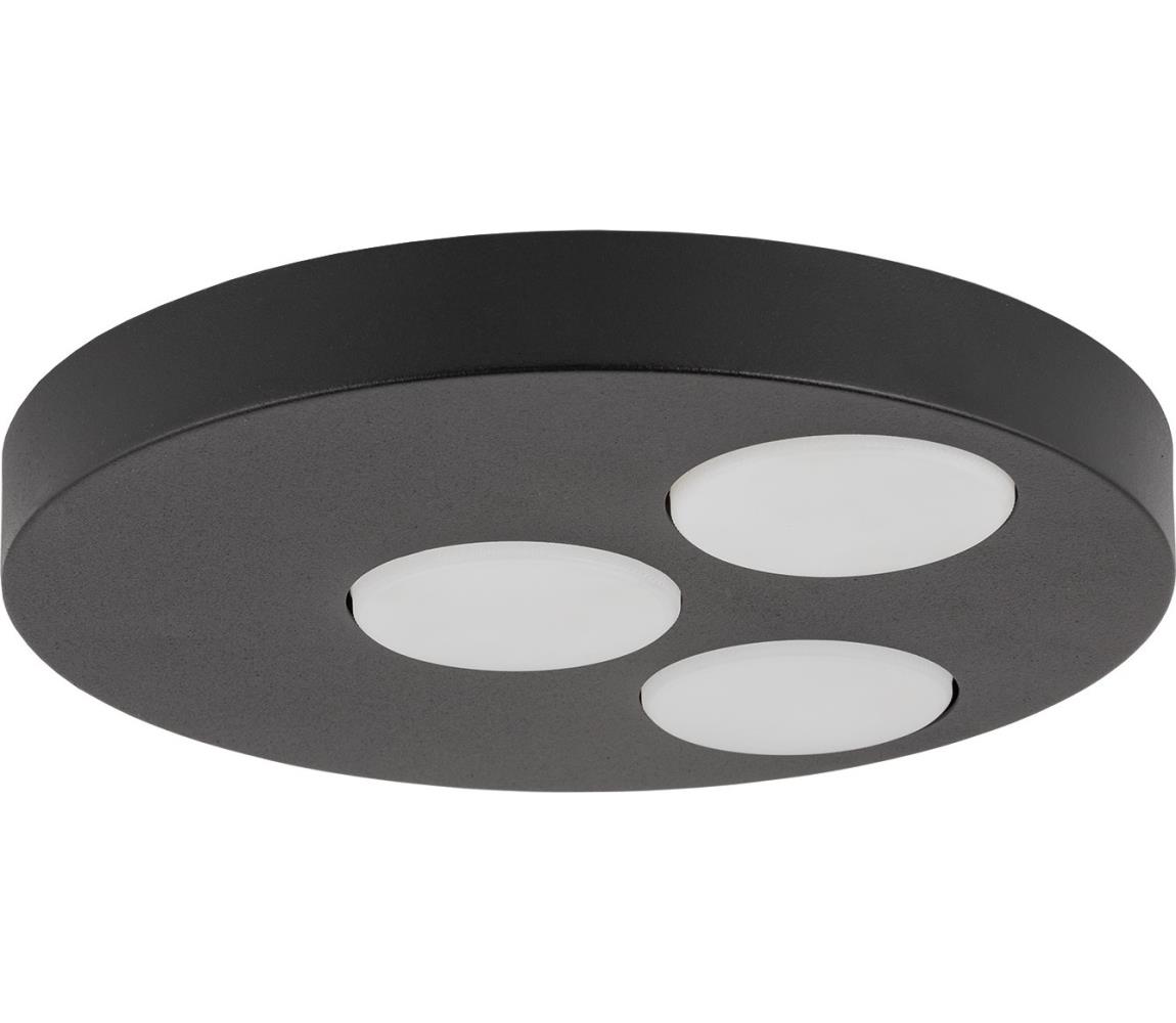 Donoci Stropné svietidlo BROS 3xGX53/12W/230V čierna