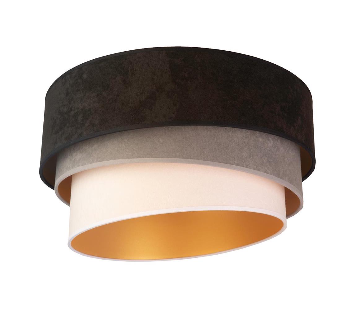 Donoci Stropné svietidlo DEVON 1xE27/40W/230V pr. 45 cm čierna/šedá/béžová