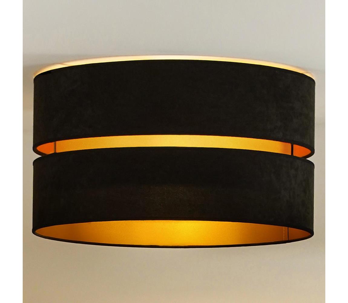 Donoci Stropné svietidlo DUO 1xE27/40W/230V pr. 40 cm čierna/zlatá