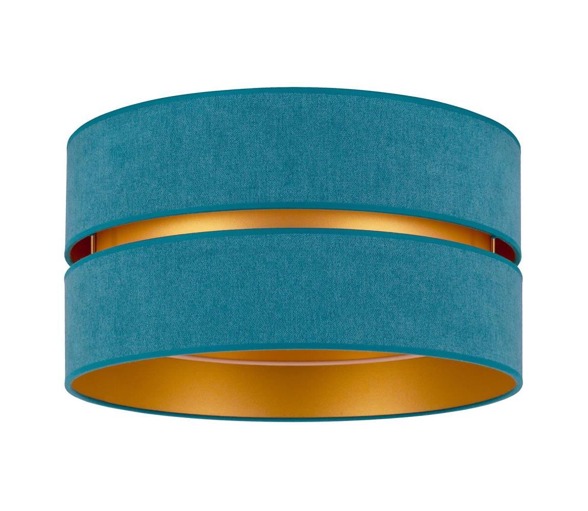 Donoci Stropné svietidlo DUO 1xE27/40W/230V pr. 40 cm tyrkysová/zlatá