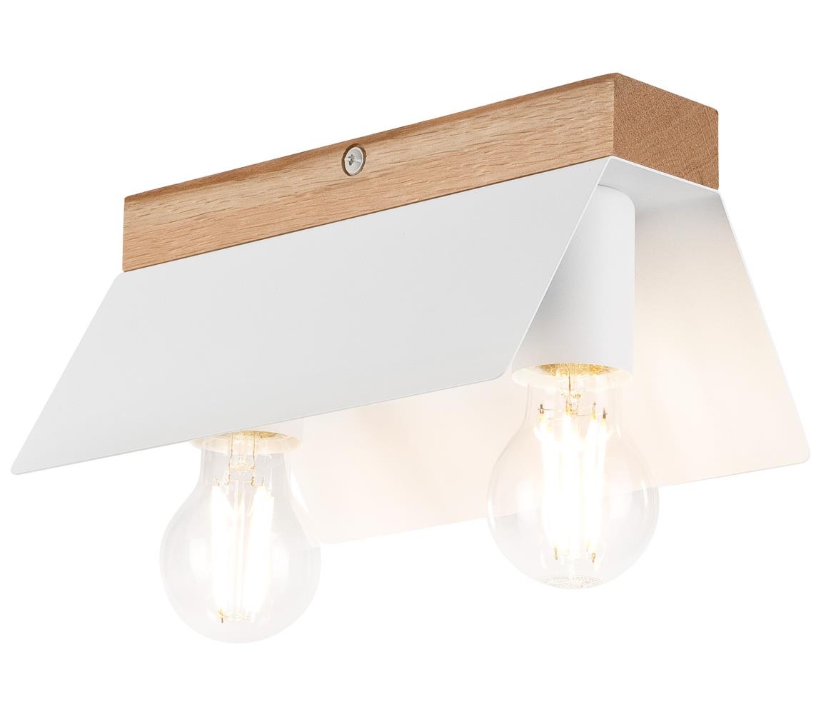 Donoci Stropné svietidlo ESME 2xE27/15W/230V biela/dub