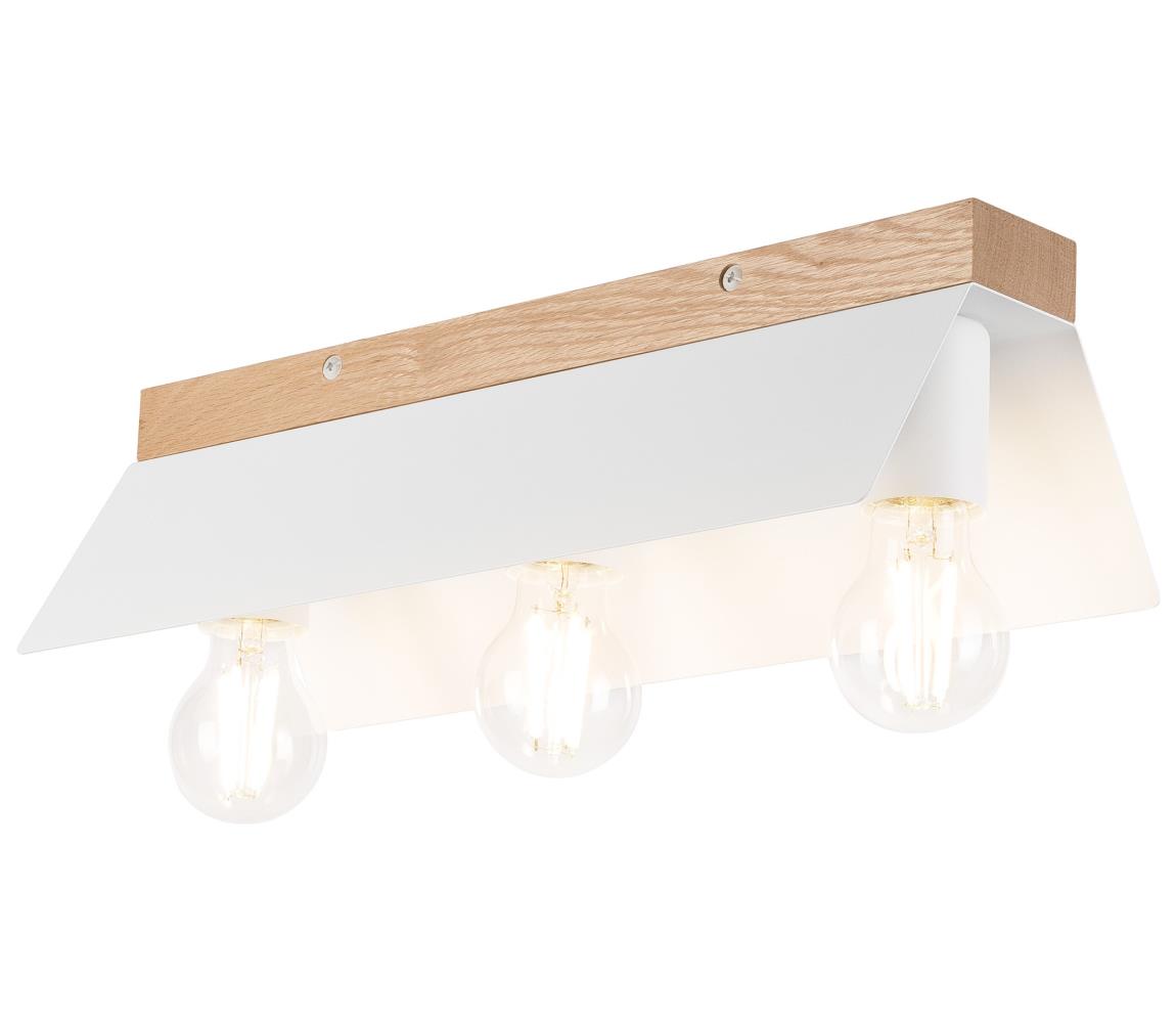 Donoci Stropné svietidlo ESME 3xE27/15W/230V biela/dub