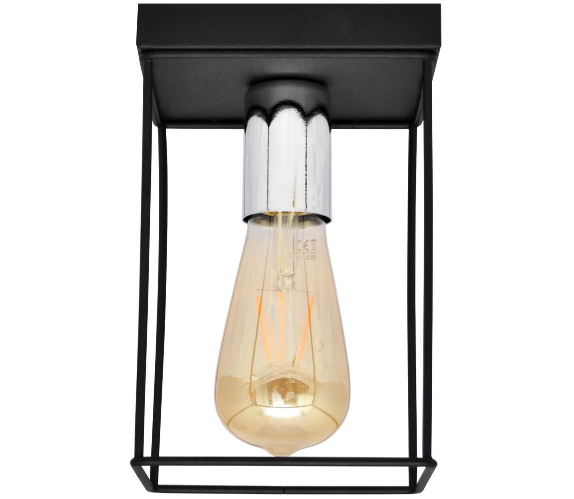 Donoci Stropné svietidlo FINN 1xE27/15W/230V čierna/chróm