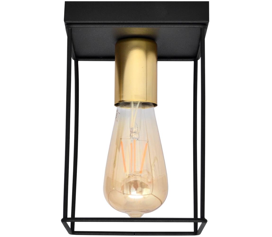 Donoci Stropné svietidlo FINN 1xE27/15W/230V čierna/zlatá