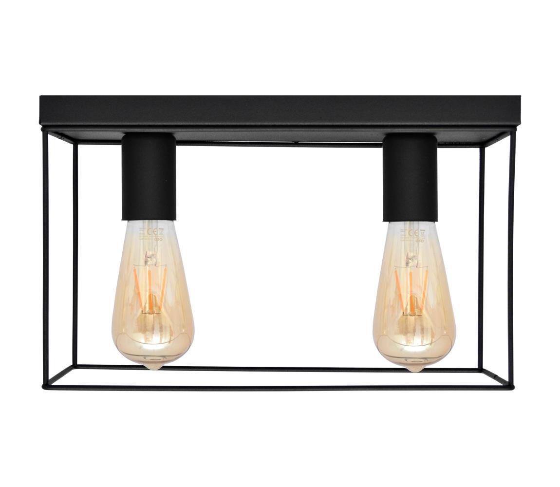 Donoci Stropné svietidlo FINN 2xE27/15W/230V čierna